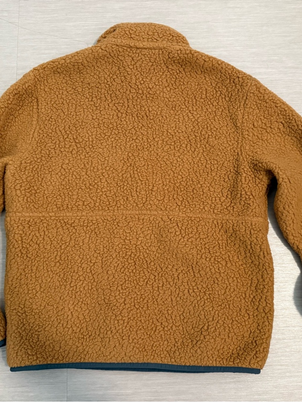 Patagonia womens Caramel Brown Sherpa Half-Zip Pullover sweater retro marsupial - Picture 6 of 6